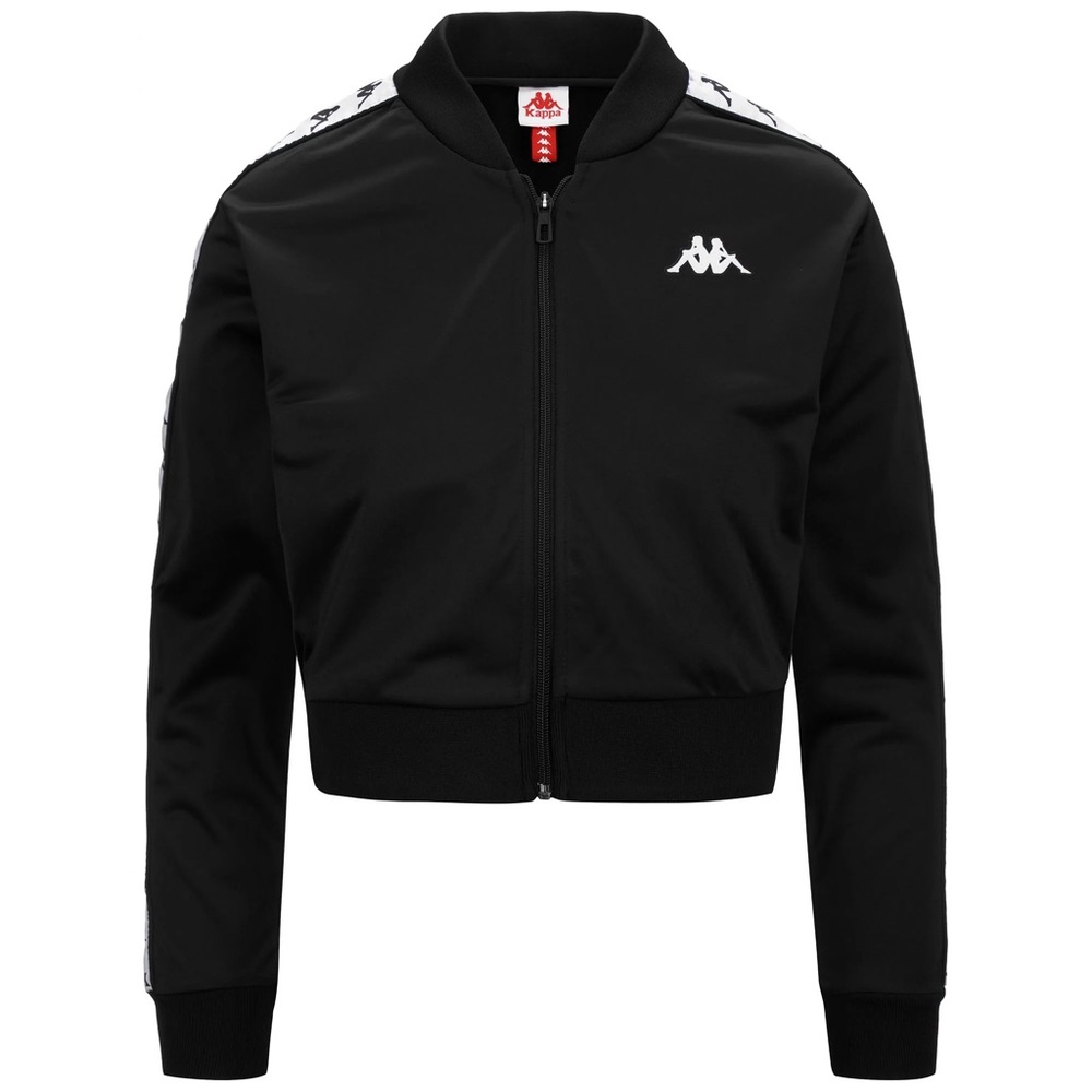 Kappa Women's Black and White Bomber Jacket
